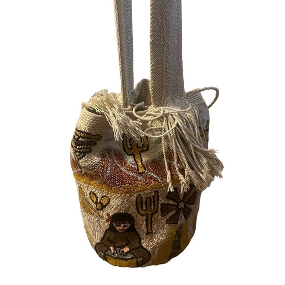 Handmade Ethnic Bucket  Bag, Size large - Picture 3 of 8